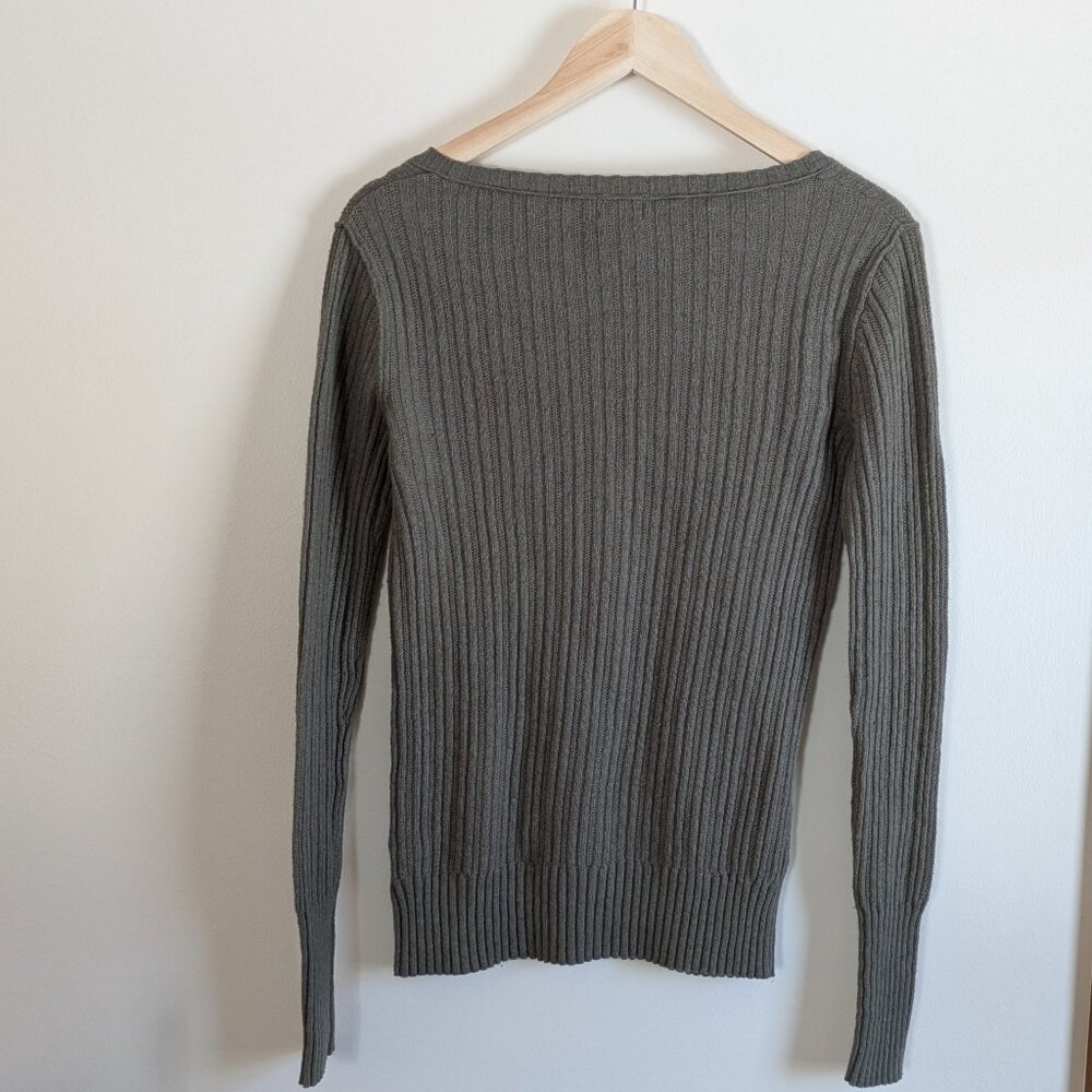 Mossimo Long Sleeved Ribbed Top - Picture 2 of 4